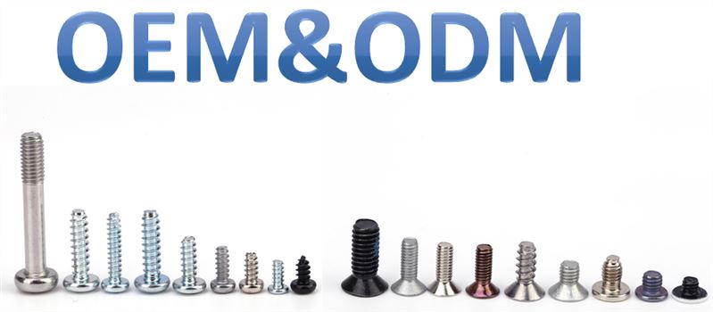 Customized size screw with washer