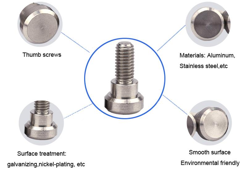 m3 flat head thumb screw aluminum