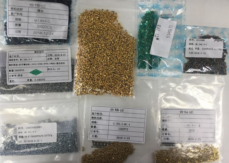 m1.6 steel screw gold plated screws brass knurled nuts