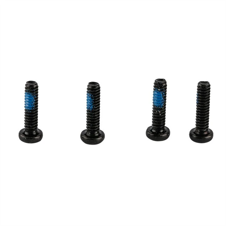 Black flat head torx precision screw