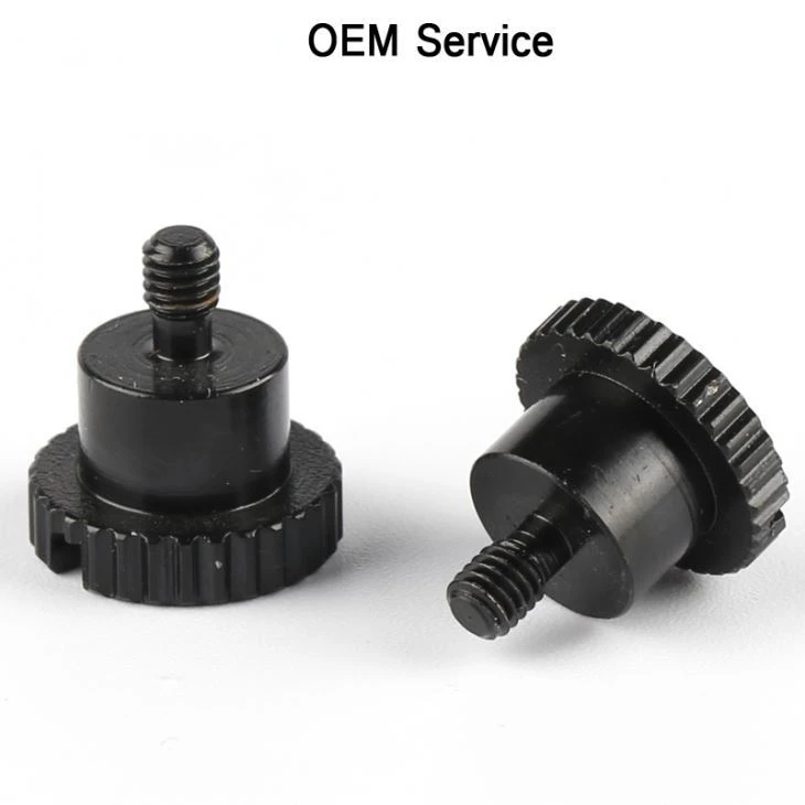 Black Knurled Steel Thumb Screws