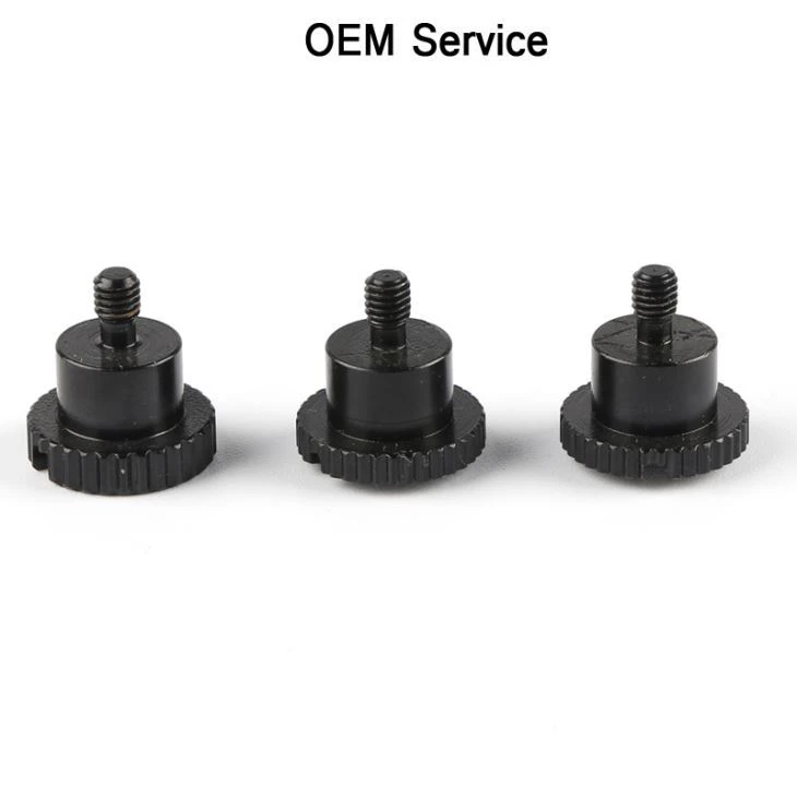 Black Knurled Steel Thumb Screws