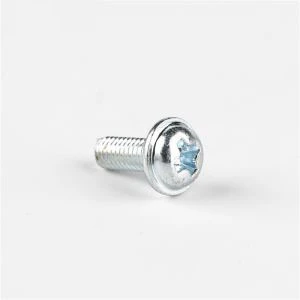 Zinc Plated Pan Head Washer High Strength Screw